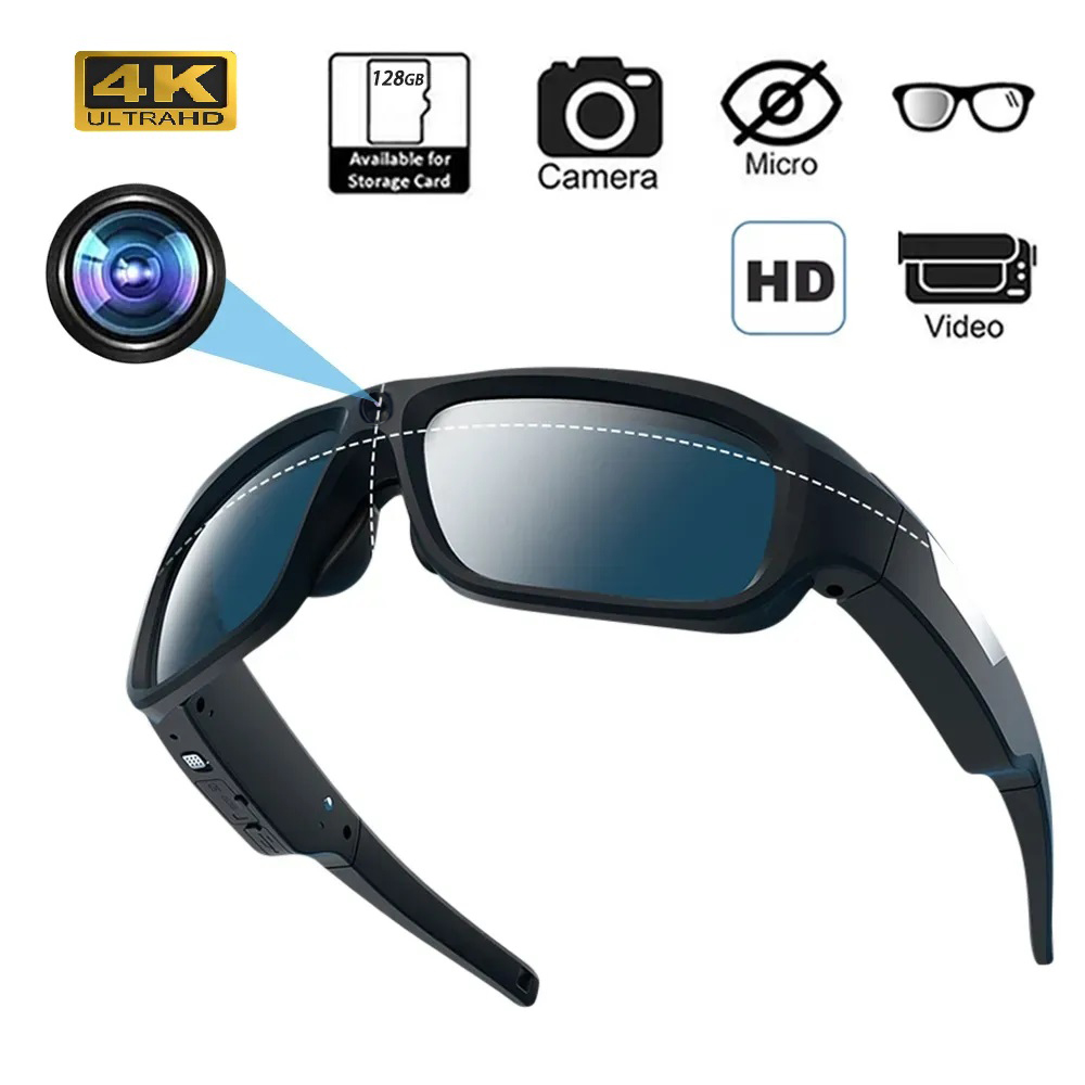 Outdoor Sport Activity - Lunettes intelligentes 4K HD avec caméra,