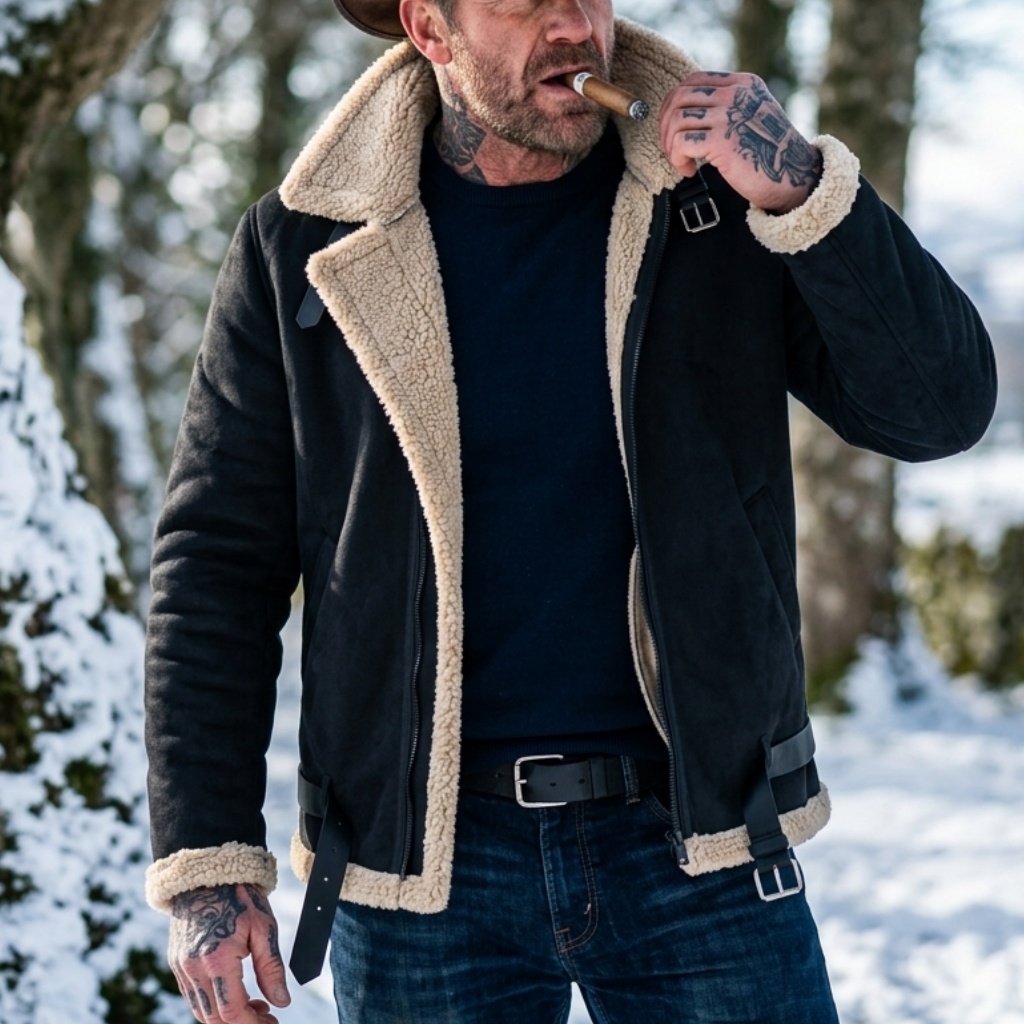 Outdoor Sport Jacket - Veste d'hiver pour homme en faux