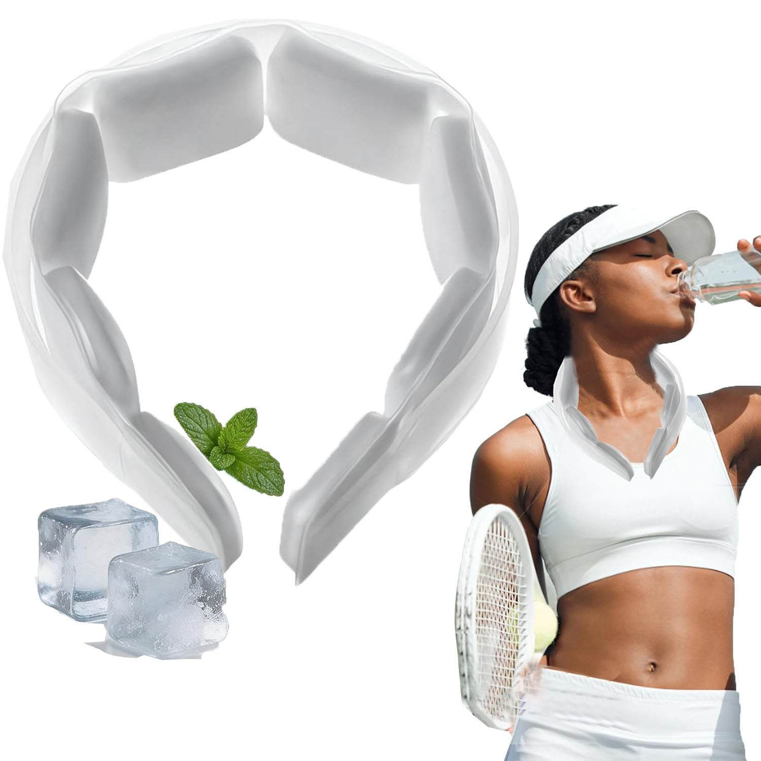 Outdoor Sport Hose - Bandeau rafraîchissant réutilisable pour le cou,